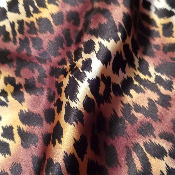 Y2K Victoria's Secret Leopard Print Crop‎ Slip Top Camisole Lace Bodice  Large - Picture 2 of 11